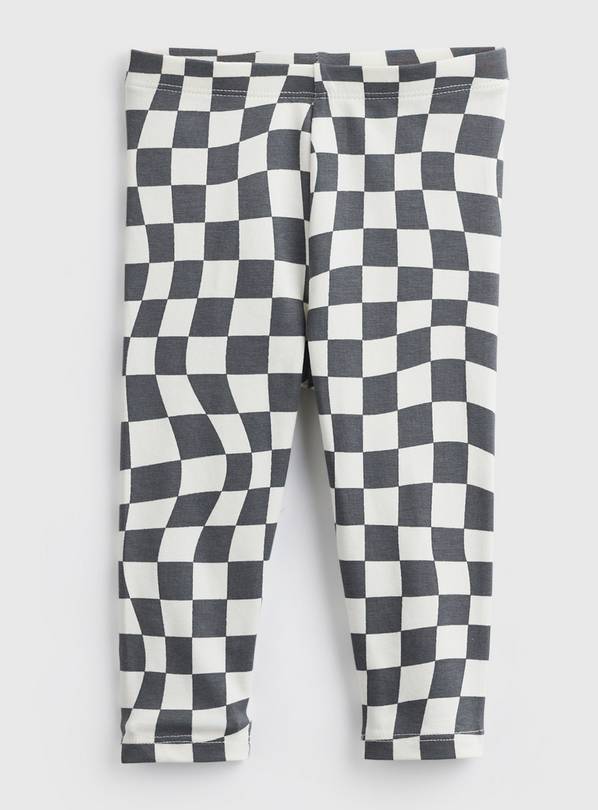 Mono Halloween Checkerboard Print Leggings 6-9 months